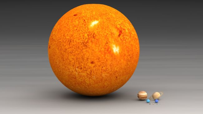 99% massa tata surya adalah massa matahari